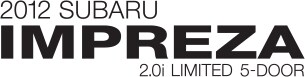 2012 Subaru Impreza 2.0i Sport Limited 5dr (CVT)